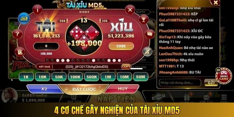4 cơ chế gây nghiện của Tài Xỉu MD5
