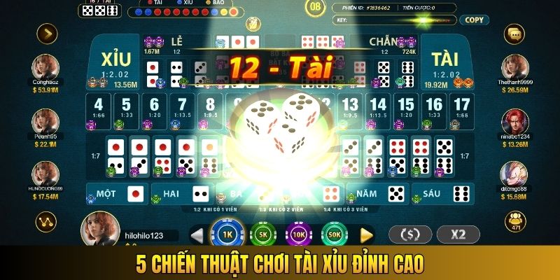 5 chiến thuật chơi tài xỉu đỉnh cao